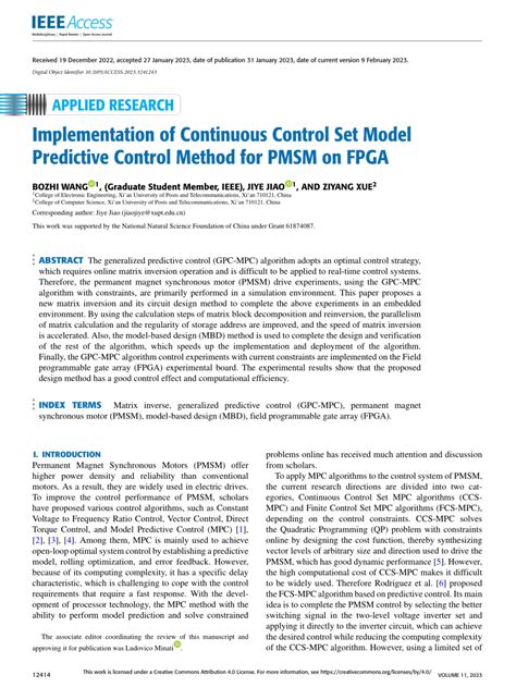Image result for Model Predictive Control Pmsm
