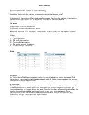 Get a Half Life Procedure Lab Answer に対する画像結果