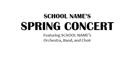 Image result for Elementary Concert Program Template