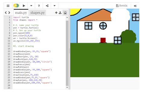 Image result for Simple House Python Code
