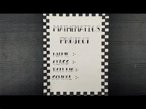 Image result for Mathematics Project Front Page Design