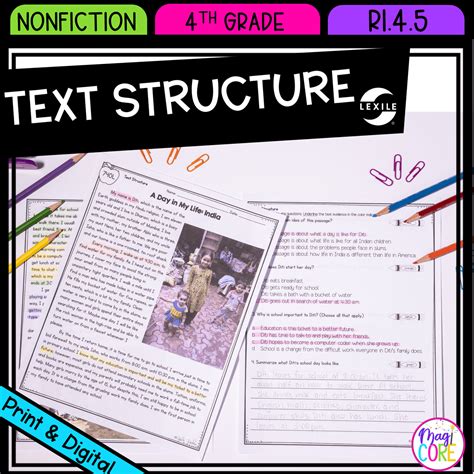 Image result for Text Structure Worksheet Grade 4