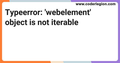 Toradh íomhá ar Type Object Is Not Iterable