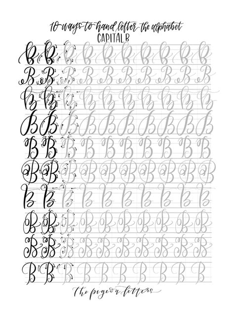 Toradh íomhá ar Calligraphy Practice Sheets Printable