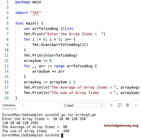Image result for Examples of Array Average and Sum