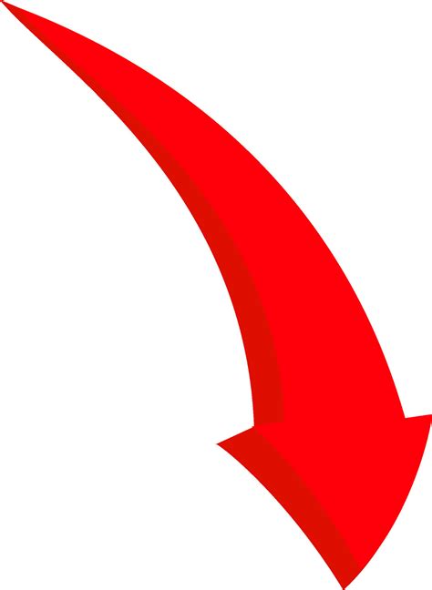 Image result for Downward Left Red Curved Arrow