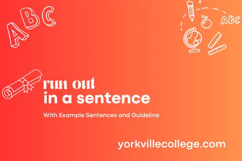 Image result for Run Out Example Sentence