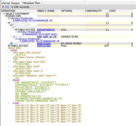 Image result for Explain Plan in Oracle SQL Developer