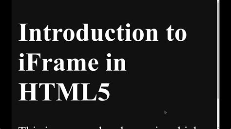 Image result for How to Create Iframe in HTML