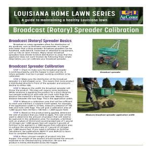 Image result for Rotary Spreader Calibration