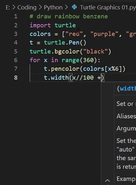 Image result for Python Turtle Graphics in Visual Studio Code