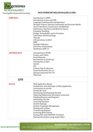 Java Course Details に対する画像結果