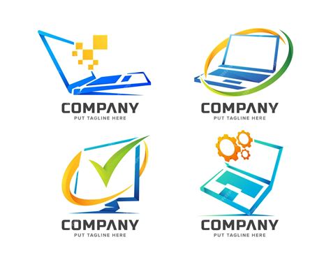 Image result for Computer Logo Design Calorfull