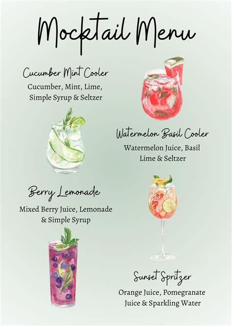 Image result for Mocktail Design