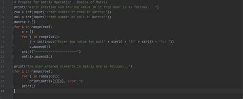 python tutorial matrice に対する画像結果