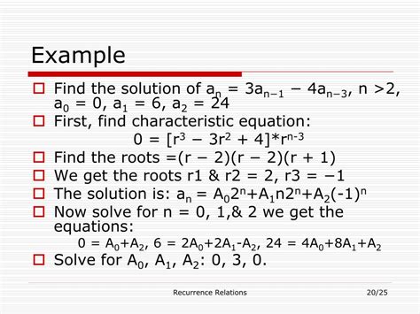 Image result for Recurrence Relation First Step