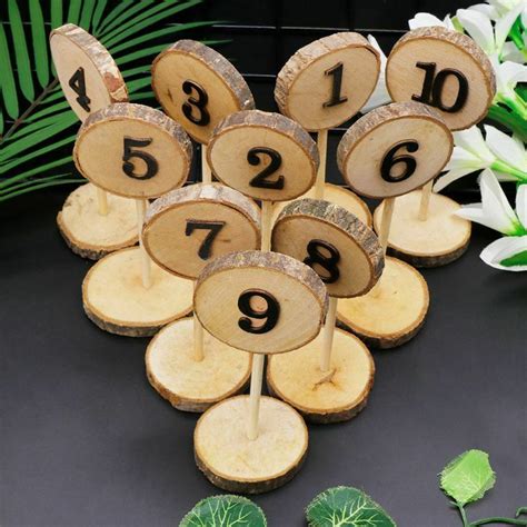 Image result for Rustic Stick Table Numbers
