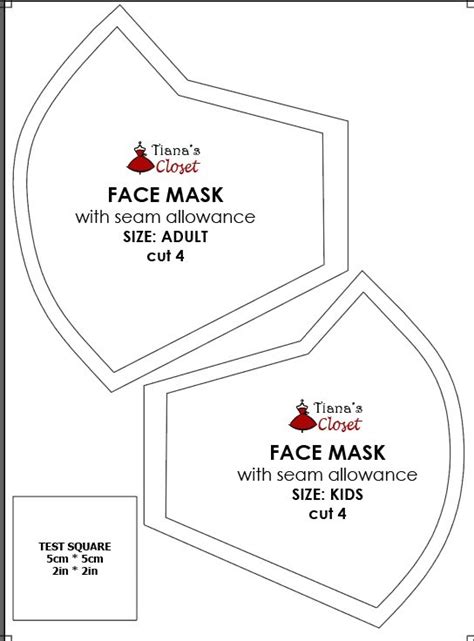 Afbeeldingsresultaten voor 3D Face Mask Pattern PDF