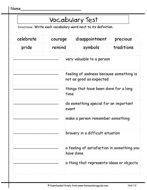 Image result for Vocabulary Study Worksheet