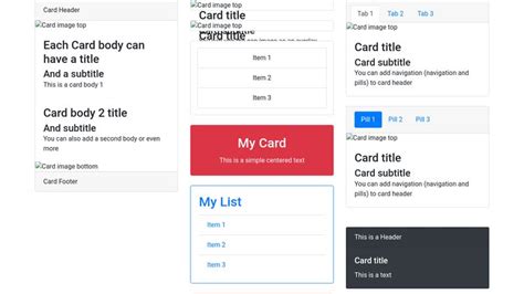 Bootstrap 4 Card Examples に対する画像結果