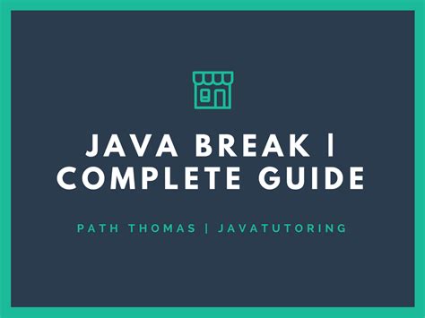 Image result for Break Java Doc
