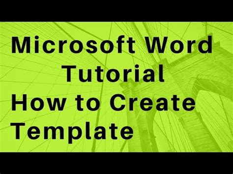 Image result for Tutorial Template Word