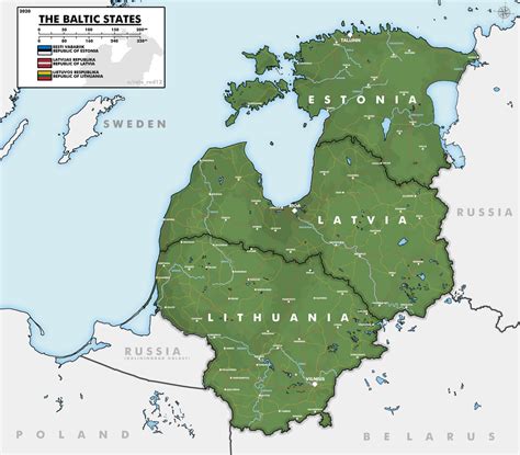 Image result for Baltic Republics Map