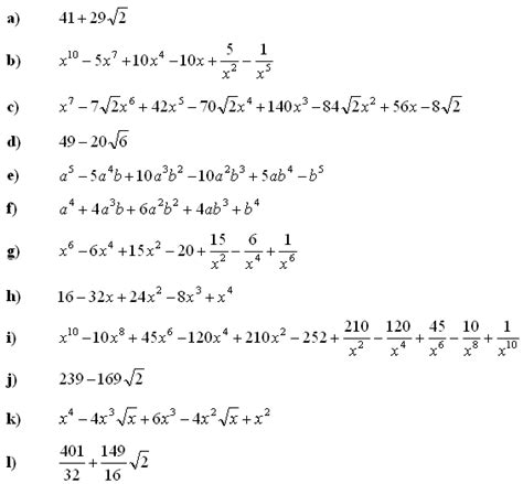 Image result for Grade Ten Math Binomial Questions