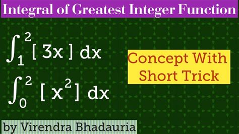 Image result for How to Integrate Greatest Integer Function