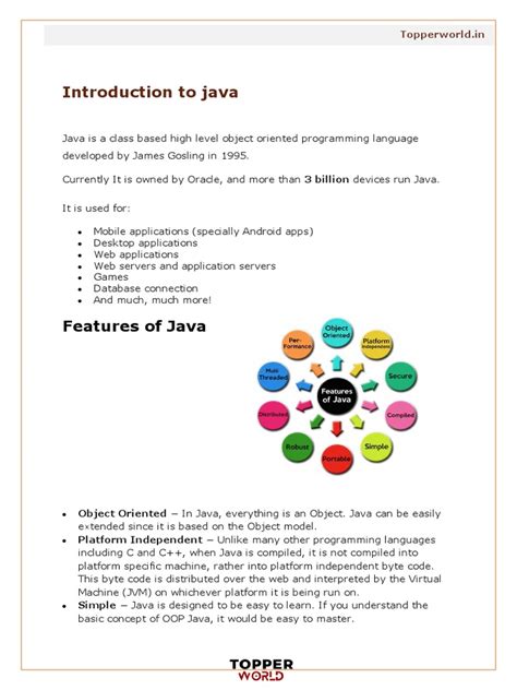 Image result for A Summary About Introduction to Java