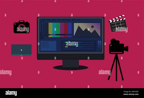 Toradh íomhá ar Video Editing Computer Icon