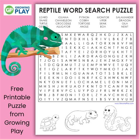 Afbeeldingsresultaten voor Reptile Games Printable