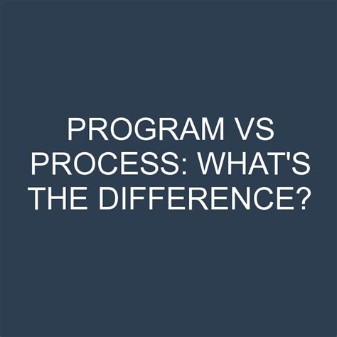 Toradh íomhá ar Process vs Program