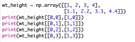 Image result for Print Array Index Python