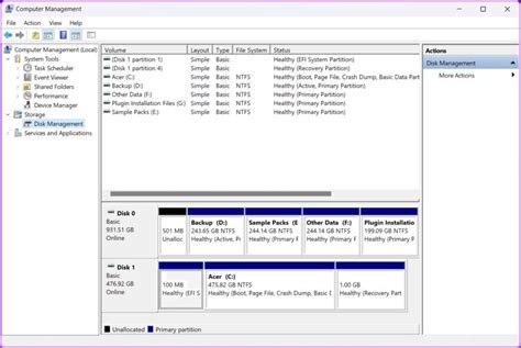 Toradh íomhá ar Disc Type Manager