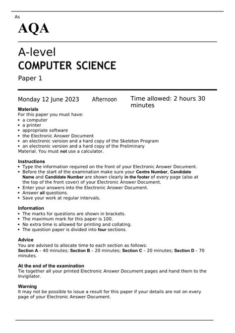 Image result for Computer Science a Level Study PDF