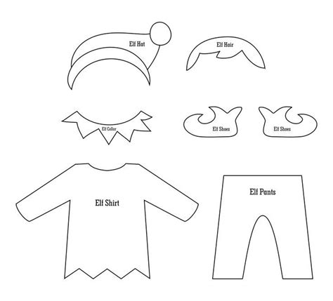 Free Printable Elf Pattern に対する画像結果