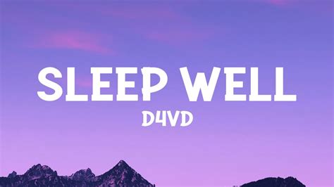 Image result for Sleep Well D4vd