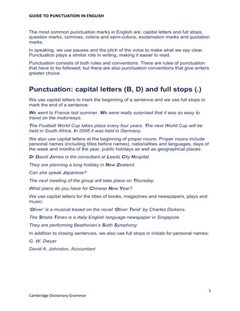 Image result for Punctuation Guide