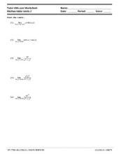 Image result for Printable Calculus Worksheets