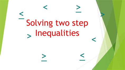 Toradh íomhá ar Solving 2 Step Inequalities