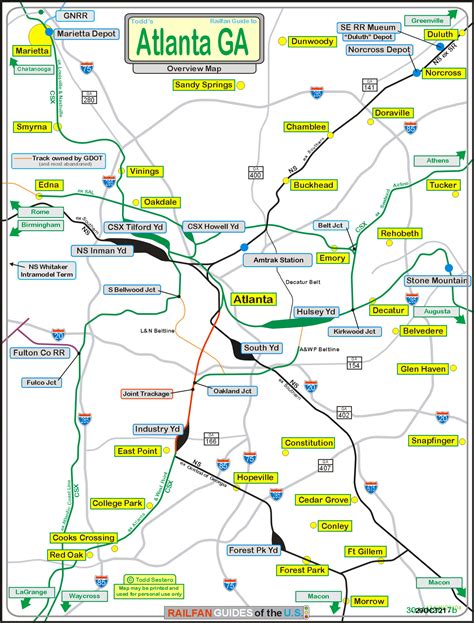 Toradh íomhá ar Atlanta Freeway Map