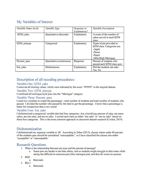 Variable of Interest Examples に対する画像結果
