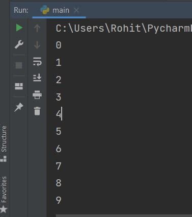 Toradh íomhá ar Single Line for Loop Python