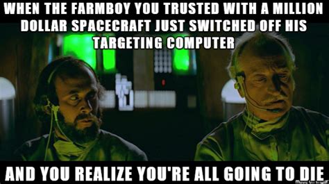 Toradh íomhá ar Luke Skywalker Targeting Computer