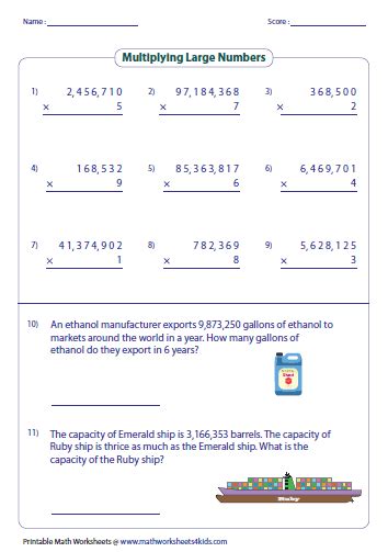 Toradh íomhá ar Large Number Multiplication