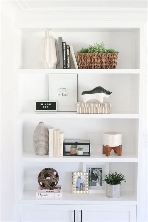 Image result for Decorating Built in Shelves
