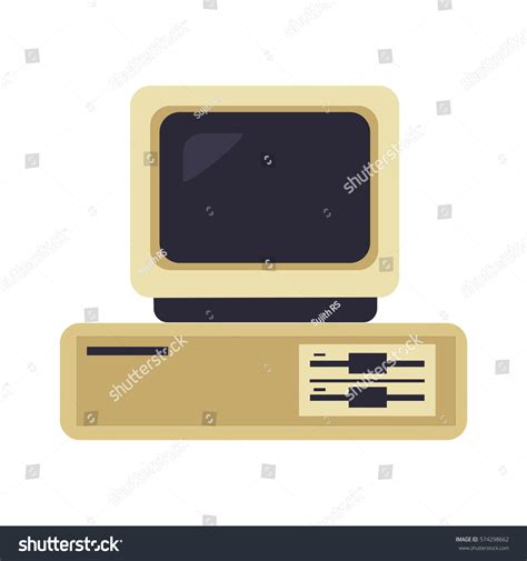Toradh íomhá ar Old Computer Vector Plate