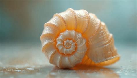 Close-up of Seashell Spiral Shape, Golden Ratio, Fibonacci Sequence ...