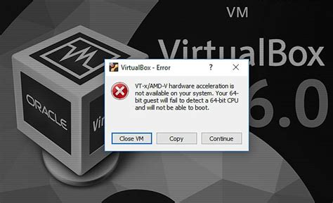 Image result for VirtualBox Starting Error